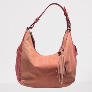 Lucky Brand Leather Ombre Hobo Bag